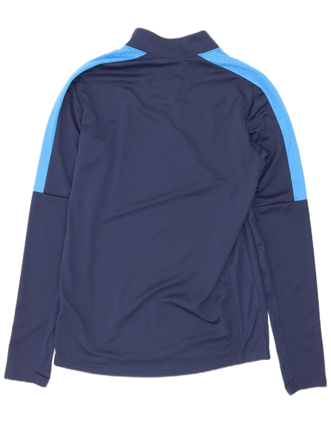 Nike - Maglia da uomo Dri Fit con zip e collo a maniche lunghe, piccola, colore blu navy