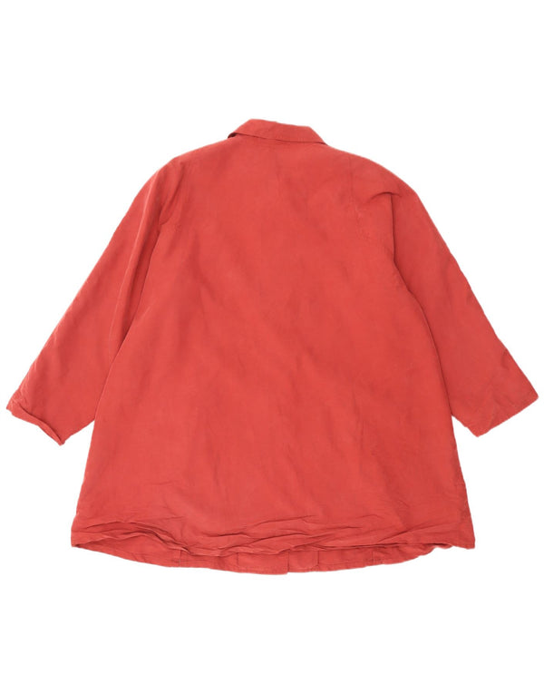Soprabito oversize da donna vintage UK 14 rosso medio