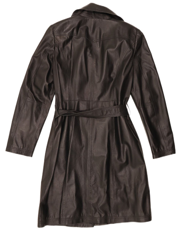 Cappotto in pelle da donna Madeleine UK 10 Piccolo in pelle nera