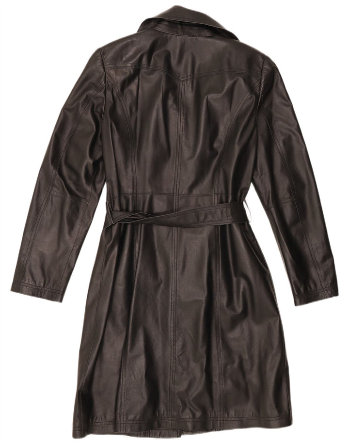 Cappotto in pelle da donna Madeleine UK 10 Piccolo in pelle nera