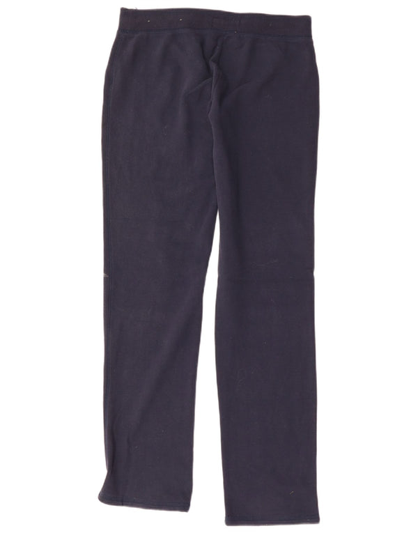 ABERCROMBIE & FITCH Womens Graphic Tracksuit Trousers UK 8 Small Navy Blue