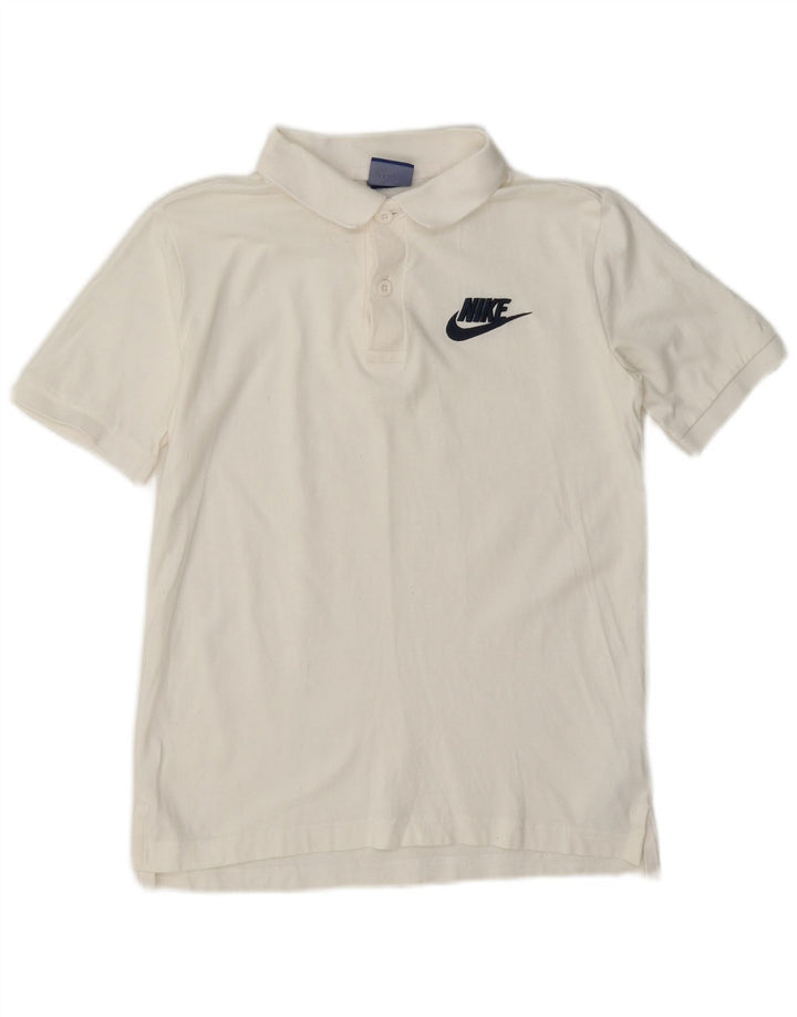 Polo Nike Ragazzo 13-14 Anni Cotone Bianco