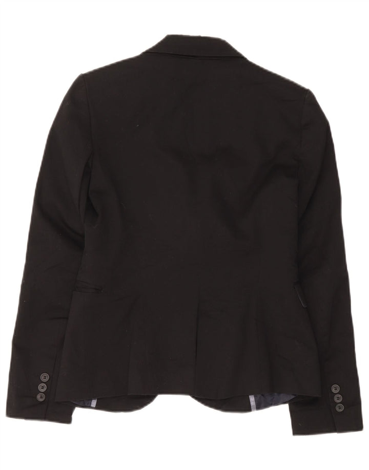 Giacca blazer a 1 bottone da donna Zara UK 12 media nera