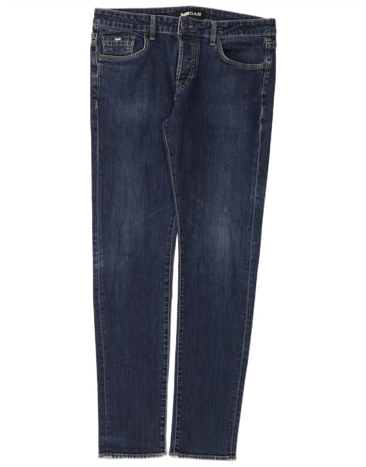 Jeans slim da uomo Gas W34 L32 in cotone blu navy