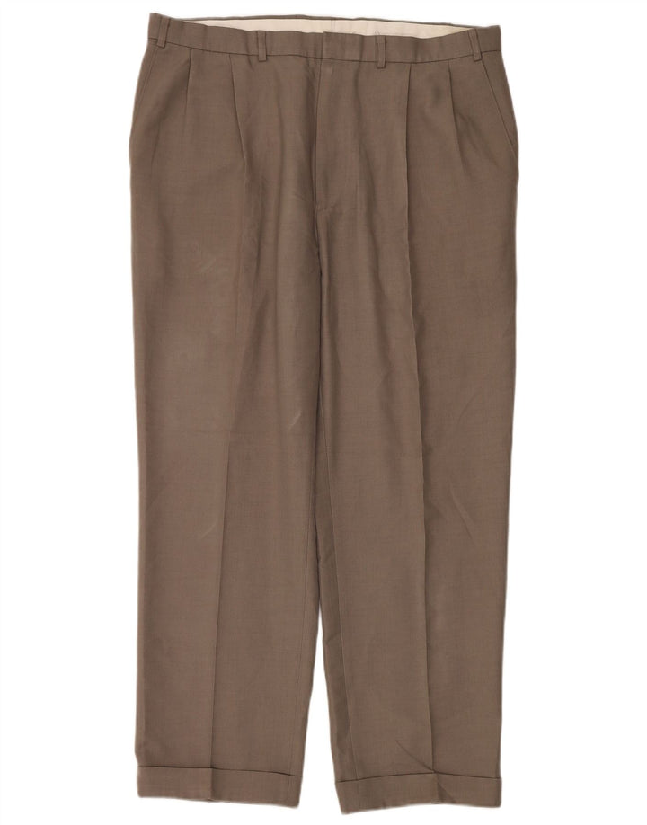 Pantaloni casual con pegging Marks & Spencer da uomo St. Michael W38 L29 Marrone