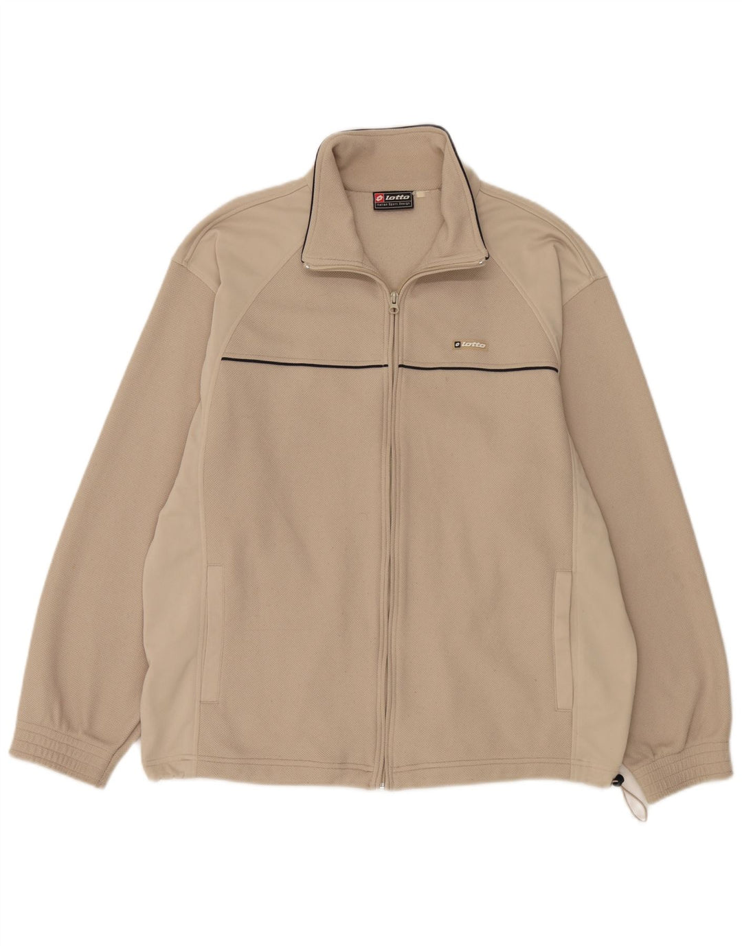 Giacca da tuta da uomo Lotto UK 42/44 XL Poliestere beige