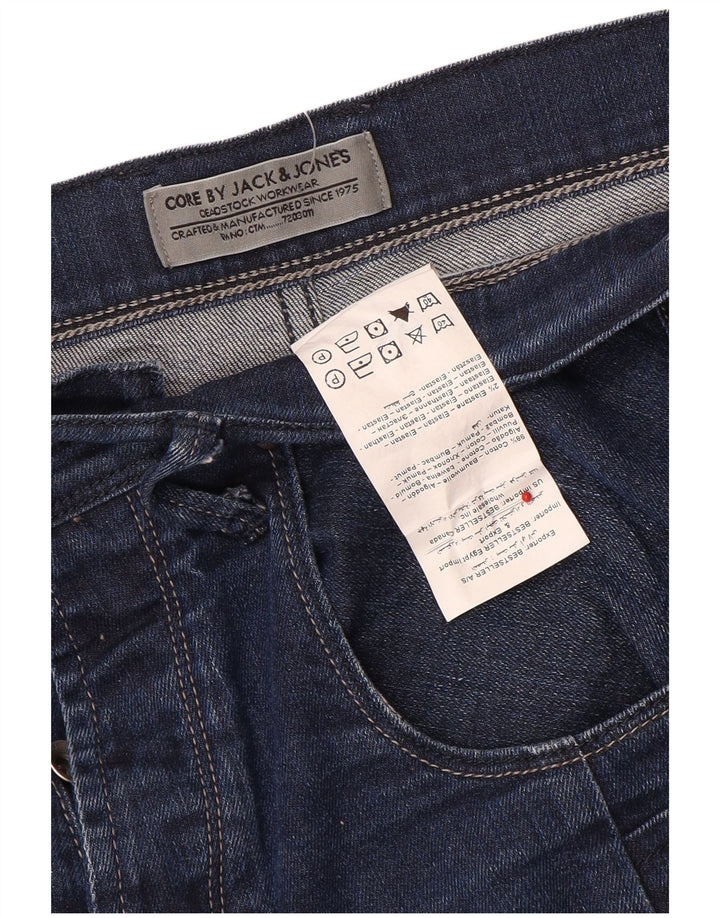 Jeans dritti da uomo Jack & Jones W36 L29 cotone blu navy