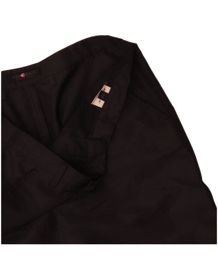 Pantaloni Capri a vita alta da donna Energie W33 L23 poliestere nero