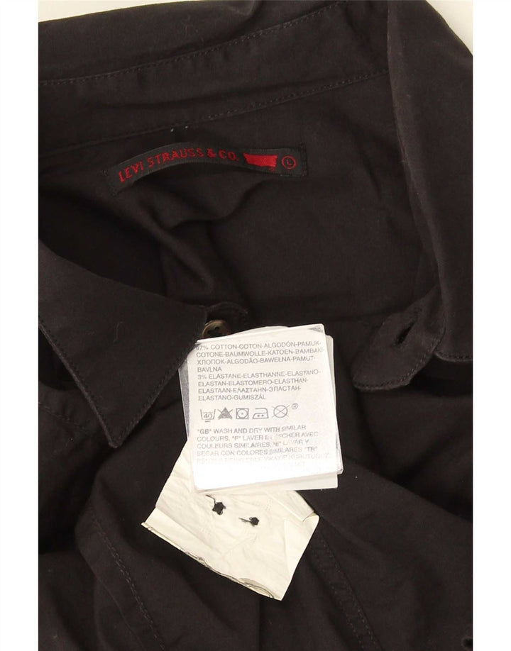 Levi's Mens Shirt Large Black Cotton