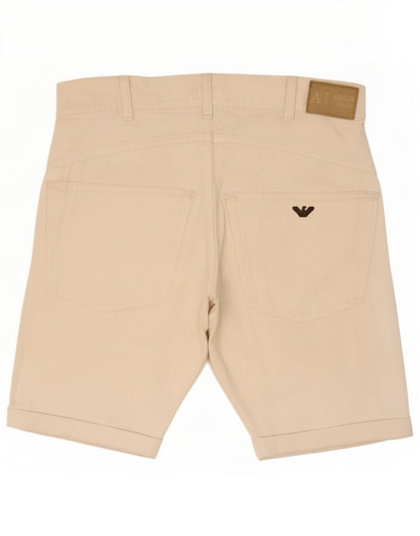 Pantaloncini di jeans da uomo Armani medi W30 in cotone bianco