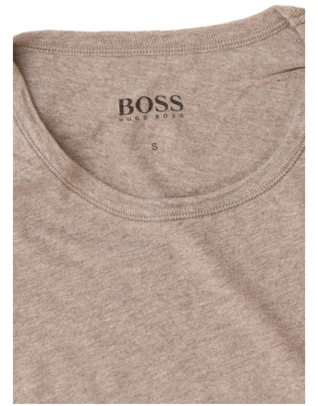 T-shirt da uomo Hugo Boss Top Small in cotone grigio