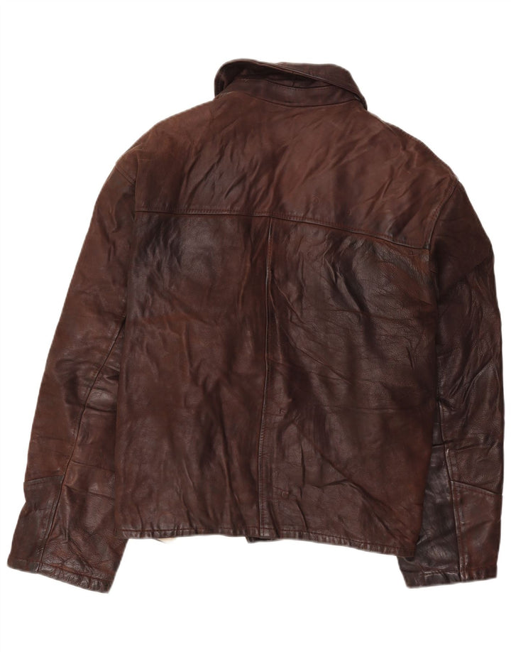 Giacca leggendaria 1957 Giacca in pelle da uomo UK 40 Grande Marrone