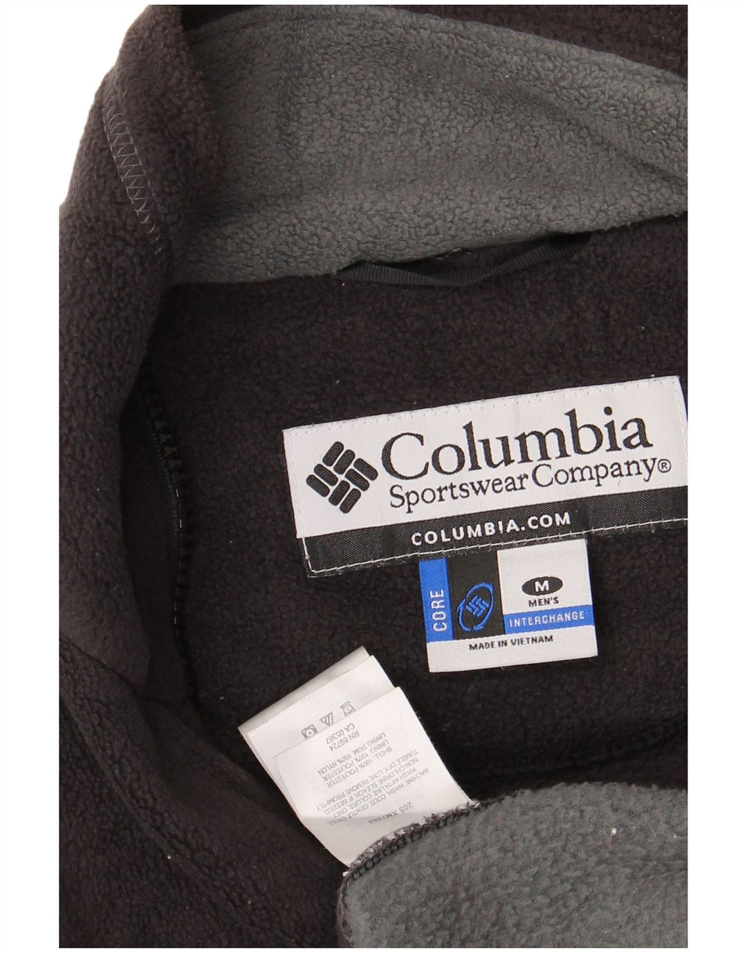 Giacca in pile Interchange da uomo COLUMBIA UK 38 Medium Black Colourblock