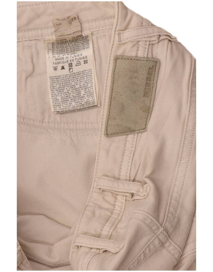 Jeans slim da donna Diesel W28 L32 cotone bianco
