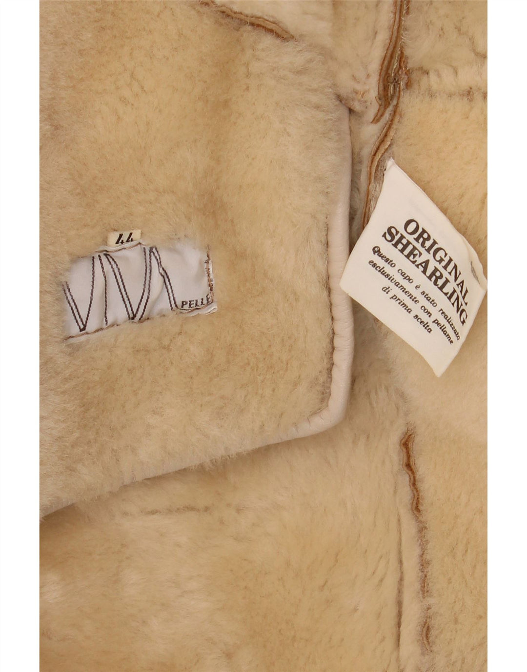Cappotto oversize in shearling vintage da donna IT 44 Shearling marrone medio