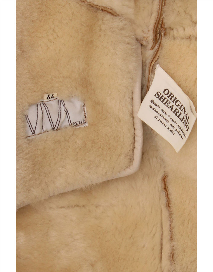 Cappotto oversize in shearling vintage da donna IT 44 Shearling marrone medio