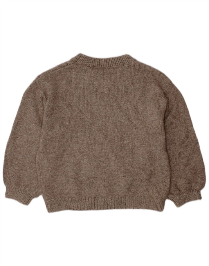 Maglione Girocollo Bambina ZARA 2-3 Anni Grigio