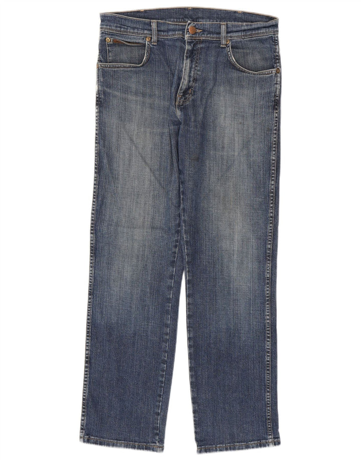 Jeans dritti da uomo Wrangler W32 L30 Blu