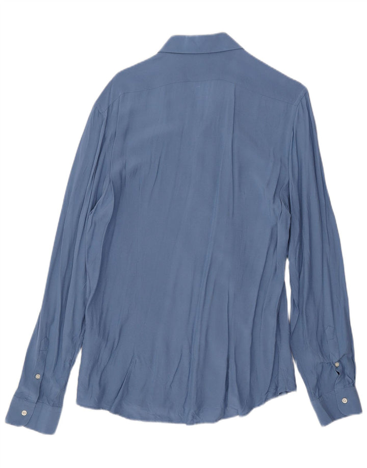 Camicia Reiss Uomo Slim Fit XL Blu Viscosa