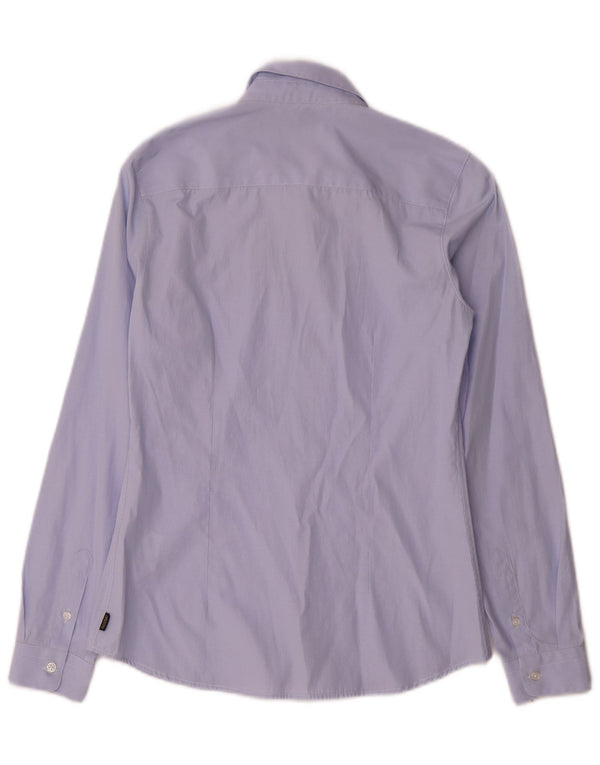 Camicia da donna Musto UK 8 piccolo cotone gessato blu