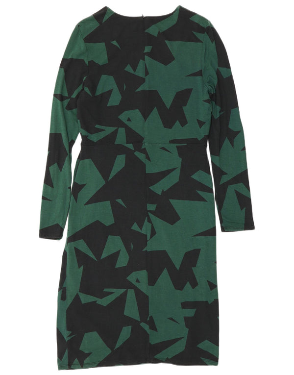 Abito tubino a maniche lunghe da donna Phase Eight UK 14 Verde medio geometrico