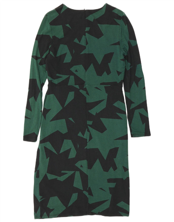 Abito tubino a maniche lunghe da donna Phase Eight UK 14 Verde medio geometrico