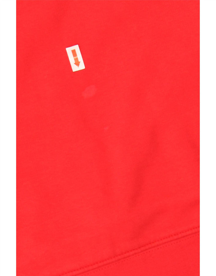 Felpa con cappuccio grafica da uomo Champion Large rossa