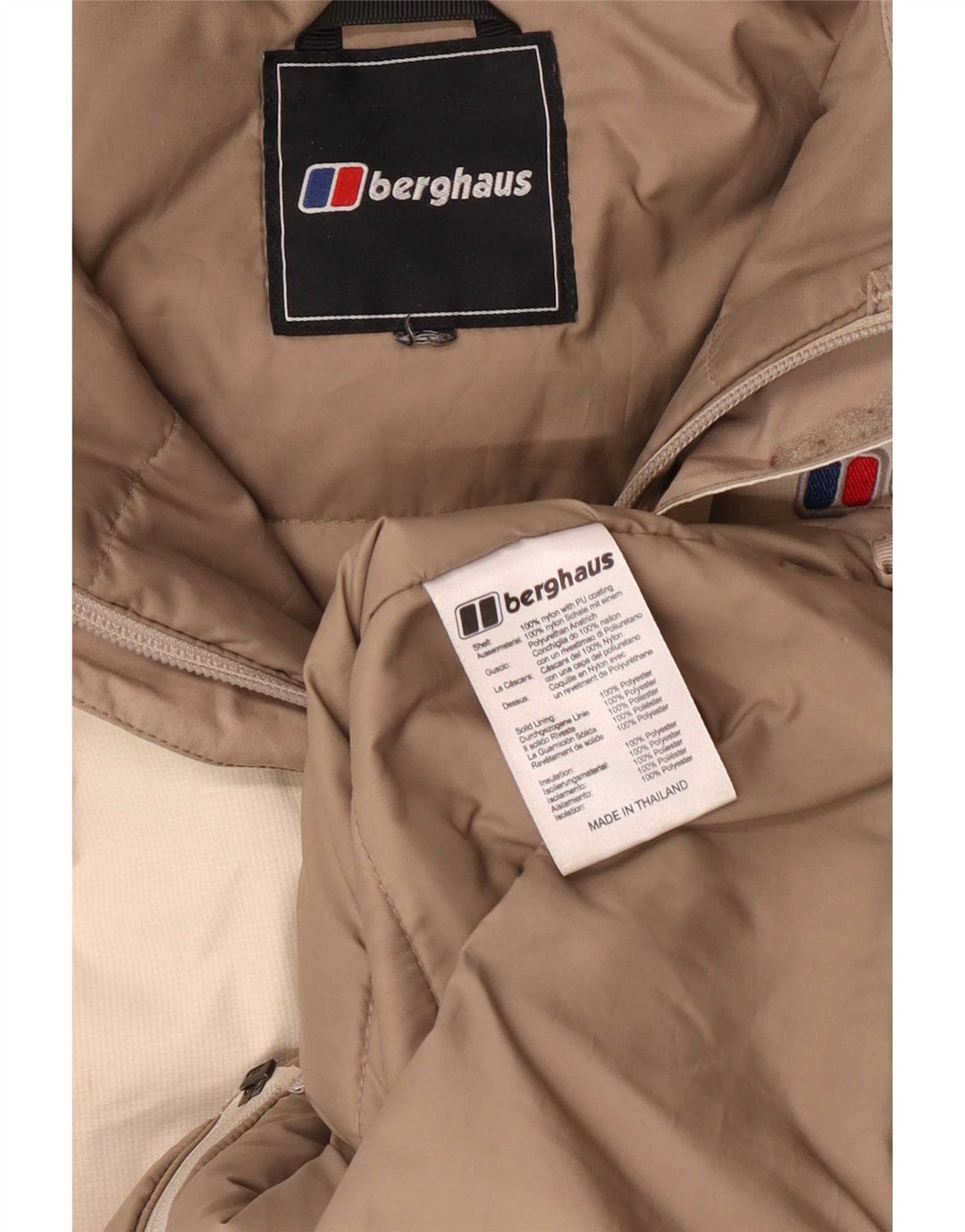 Giacca a vento oversize da donna Berghaus UK 14 Colorblock beige medio