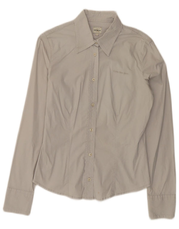 Camicia da donna Calvin Klein Jeans UK 12 Cotone grigio medio