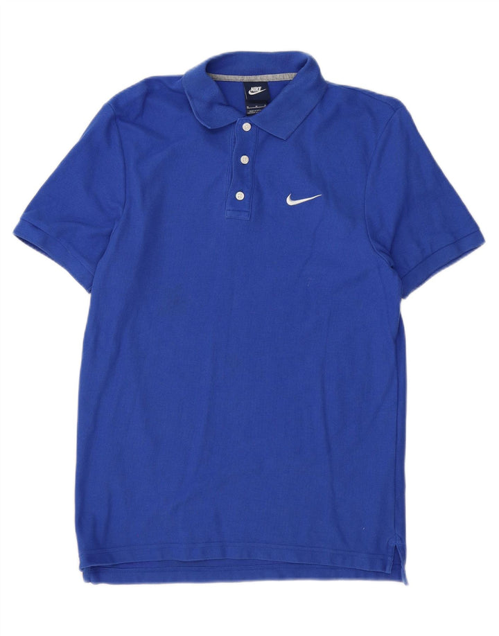NIKE Mens Polo Shirt Medium Blue Cotton Vintage Nike and Second-Hand Nike from Messina Hembry 
