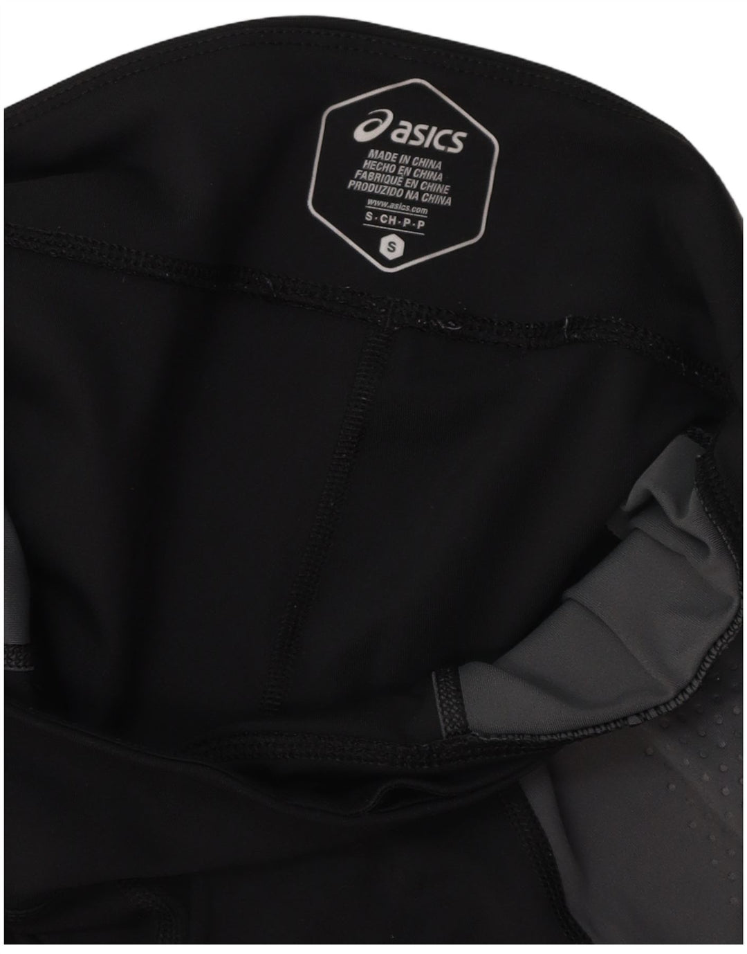 Leggings grafici ASICS da donna UK 10 Small Grey Colourblock