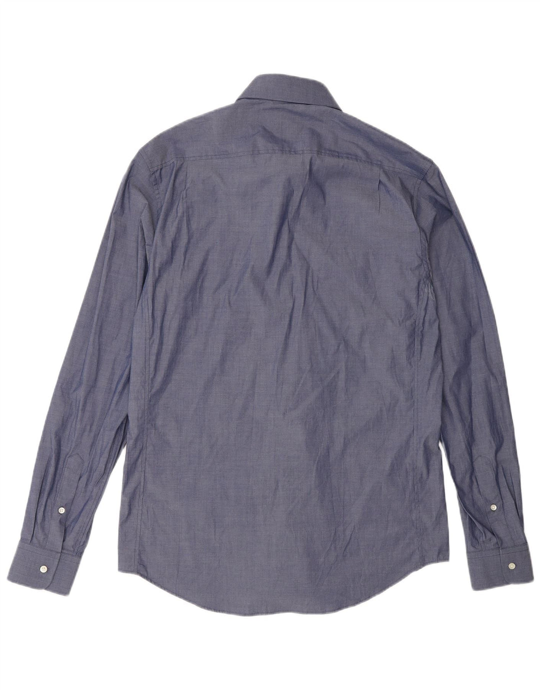 Camicia da uomo Reiss in cotone blu navy medio