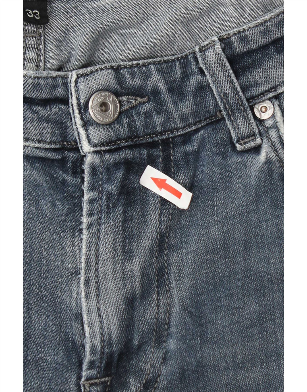Jeans dritti da uomo Roy Rogers W33 L31 cotone blu