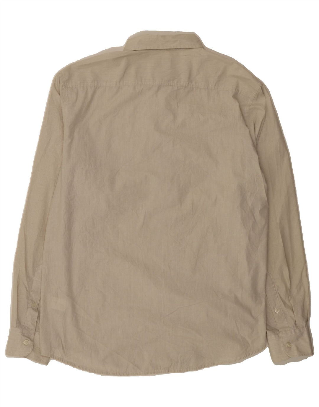 DOCKERS Mens Shirt Large Beige Pinstripe Cotton Vintage Dockers and Second-Hand Dockers from Messina Hembry 