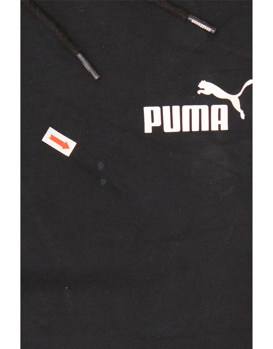 Felpa con cappuccio da uomo Puma media cotone nero