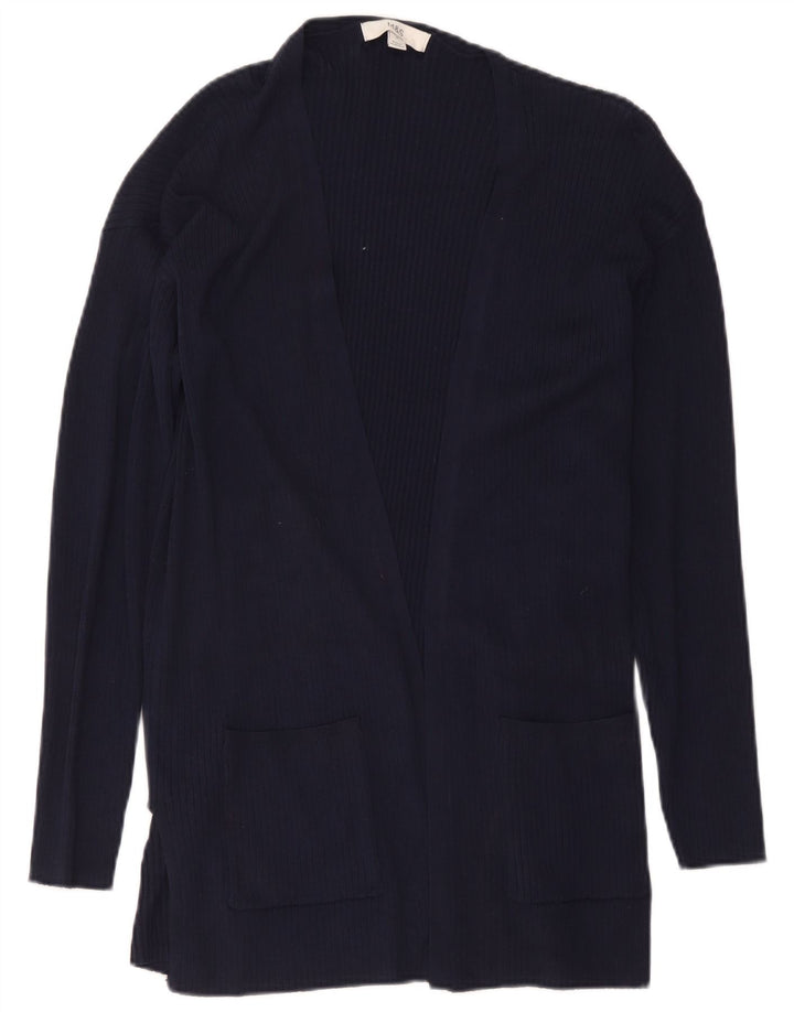 Maglione cardigan lungo da donna Marks & Spencer UK 14 Medio Blu Navy Cla