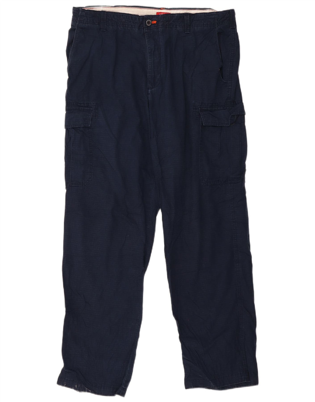 Pantaloni cargo dritti da uomo Izod W36 L32 in cotone blu navy