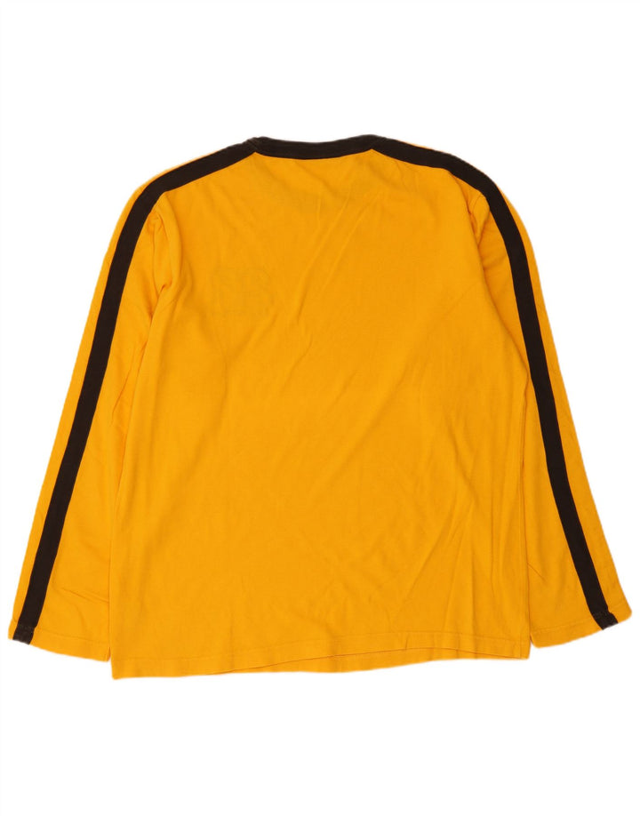 DICKIES Top grafico da uomo a maniche lunghe in cotone color block arancione grande