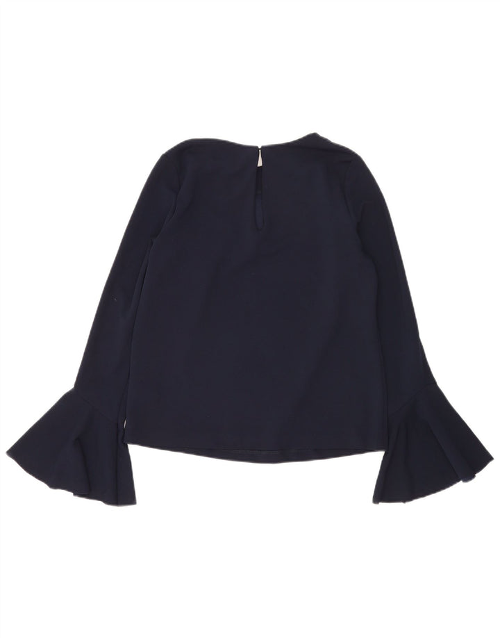 Camicetta a maniche lunghe da donna Warehouse Top UK 8 Small Poliestere blu navy