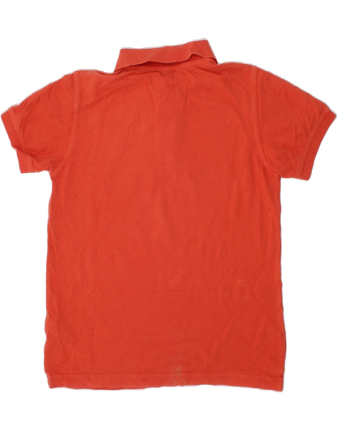 BENETTON Boys Polo Shirt 8-9 Years Large  Orange Cotton Vintage Benetton and Second-Hand Benetton from Messina Hembry 