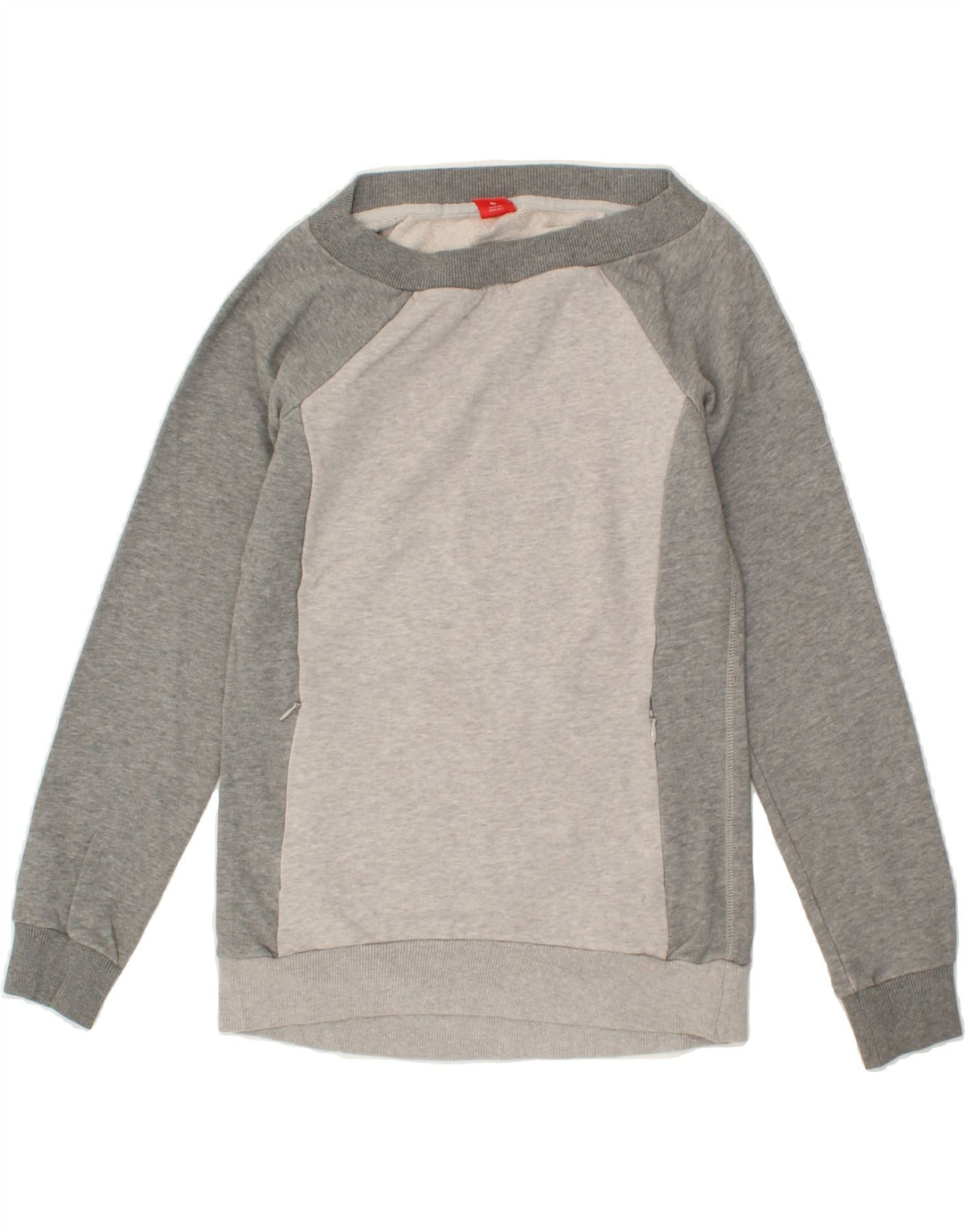 PUMA Womens Sweatshirt Jumper UK 8 Small  Grey Cotton Vintage Puma and Second-Hand Puma from Messina Hembry 