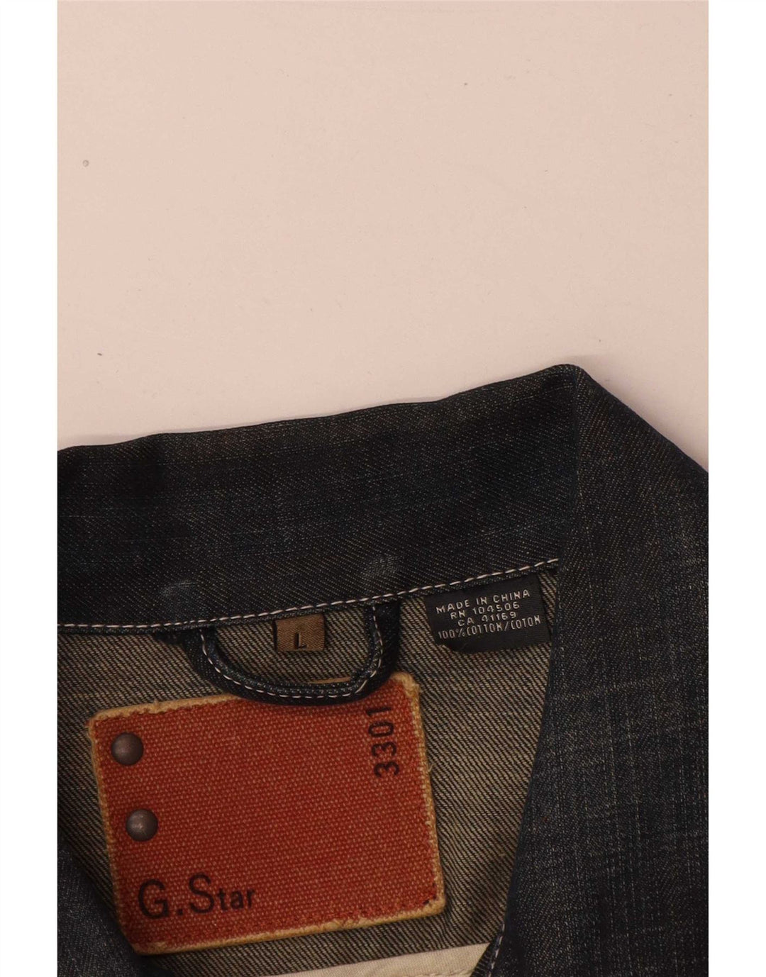Giacca di jeans da uomo G-Star UK 40 grande cotone blu navy