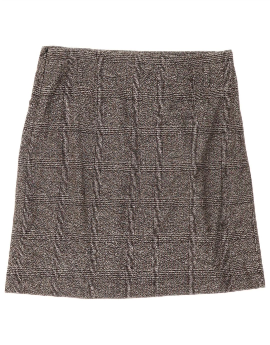 Gonna dritta da donna Zara media W28 poliestere scozzese grigio
