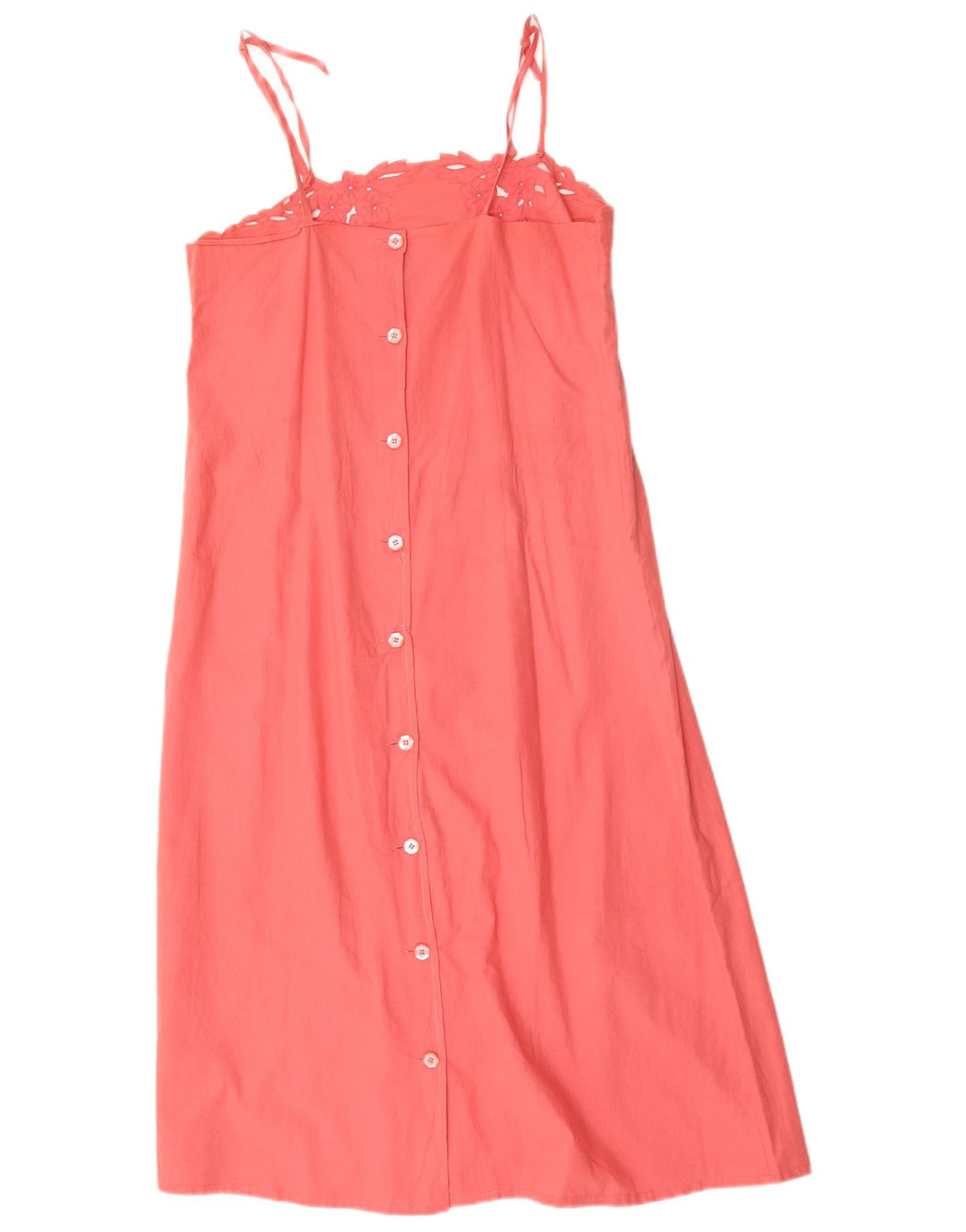 Prendisole vintage da donna UK 12 rosa medio floreale
