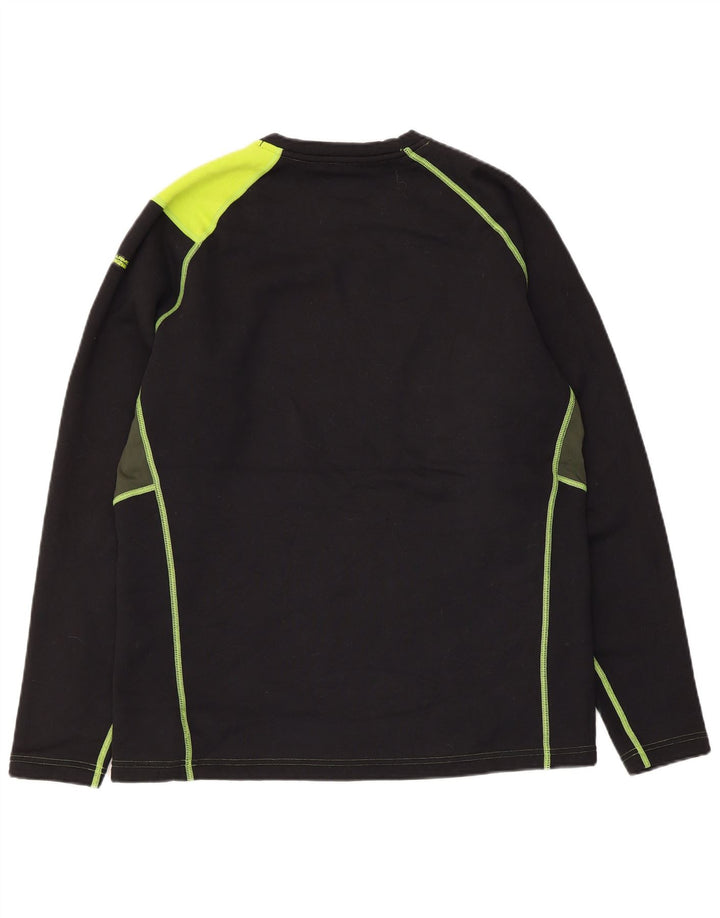 Felpa aderente da uomo Under Armour, maglione XL, poliestere color block nero