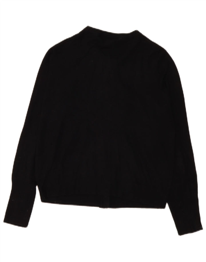 Maglione cardigan da donna Marks & Spencer UK 14 Viscosa nera media
