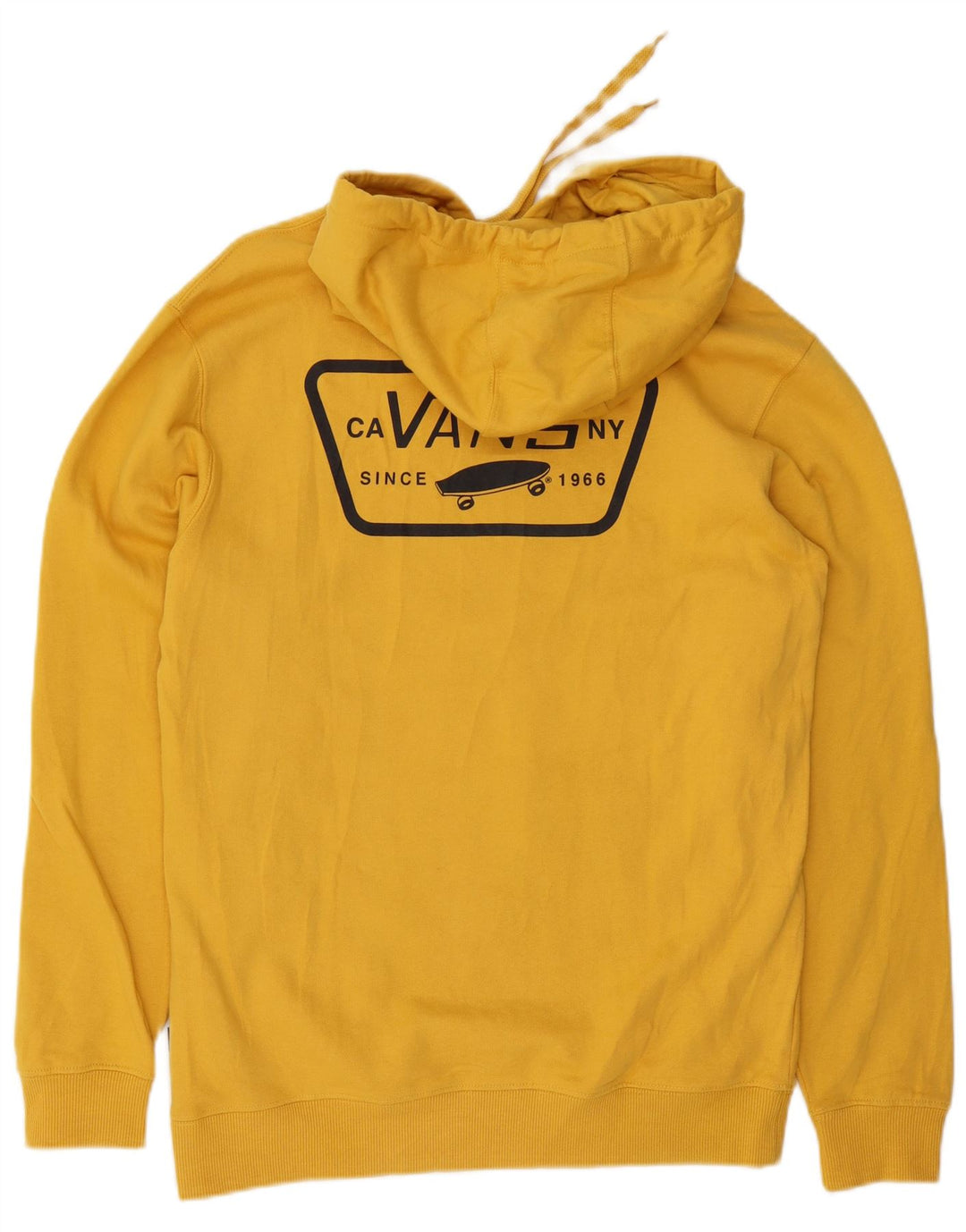 Felpa con cappuccio grafica da uomo Vans Small gialla