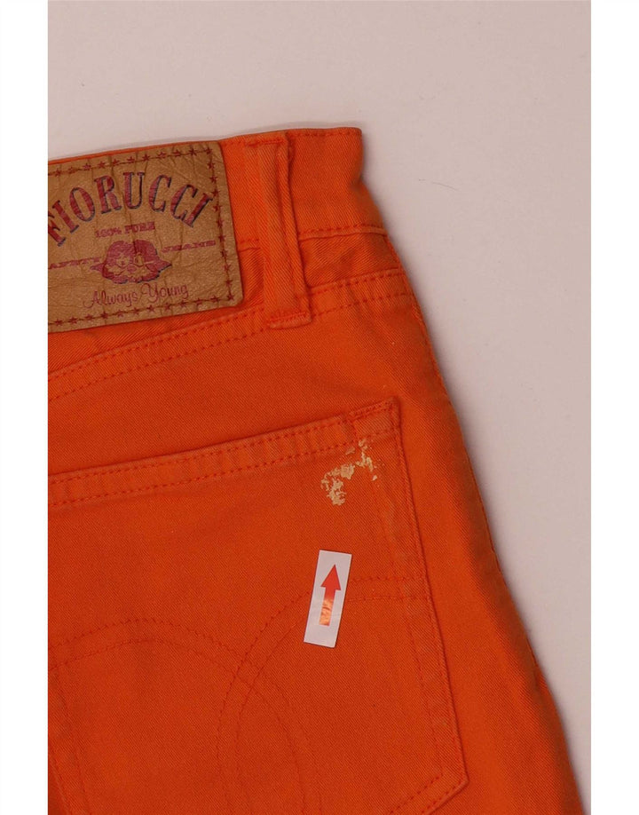 Jeans Slim Donna Fiorucci W28 L30 Cotone Arancione