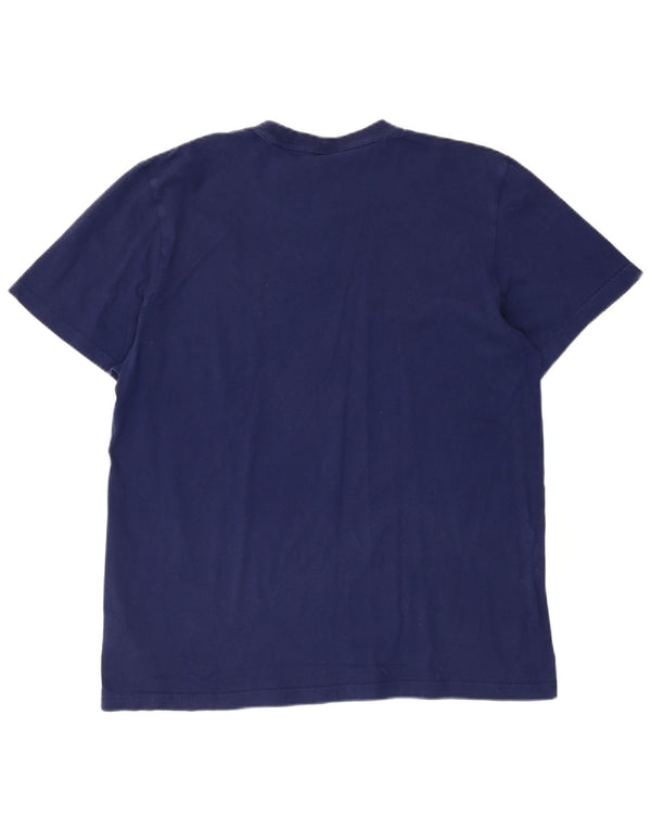 T-shirt da uomo ADIDAS Top grande in cotone blu navy