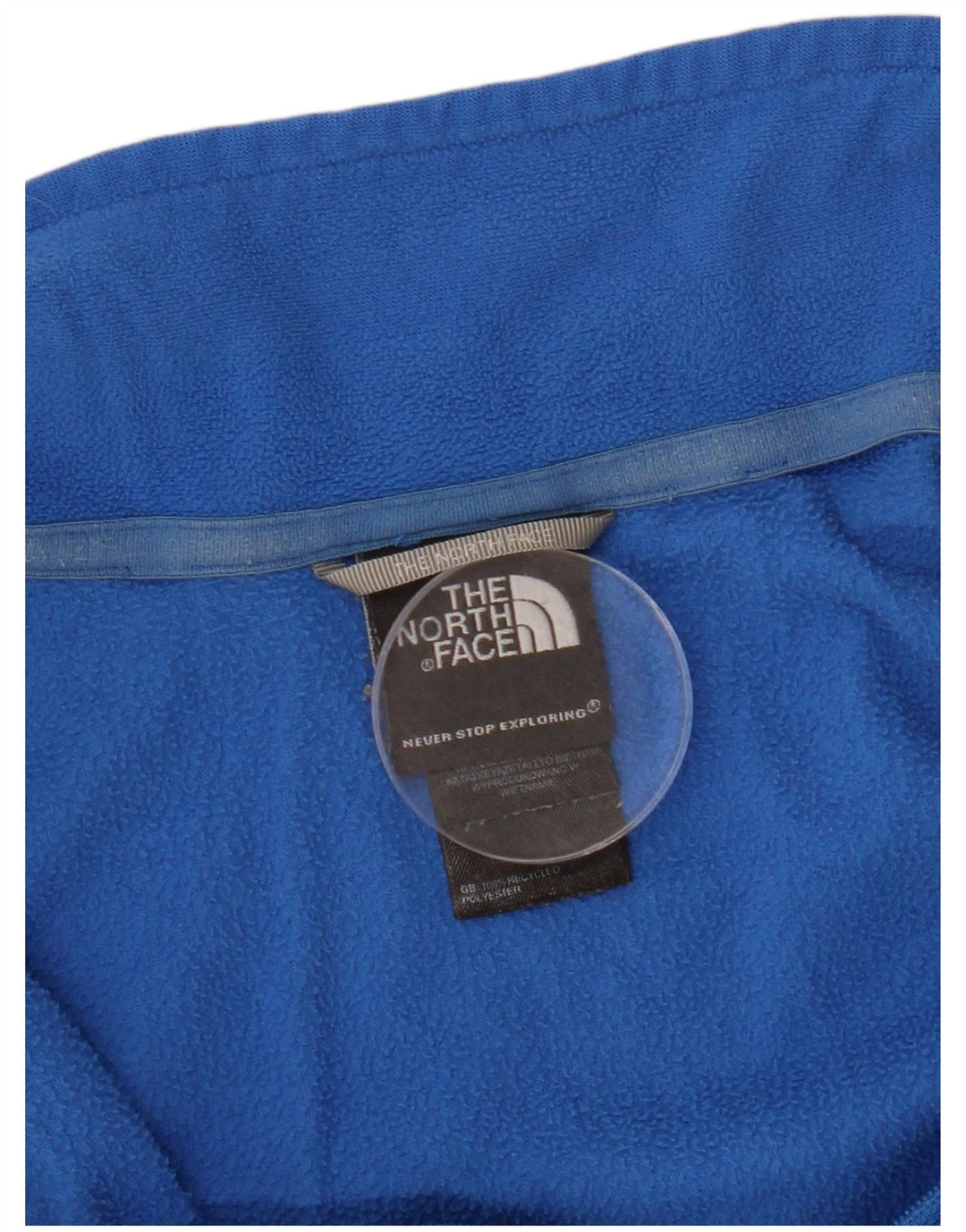 THE NORTH FACE Maglione in pile da uomo con zip e collo XL poliestere blu